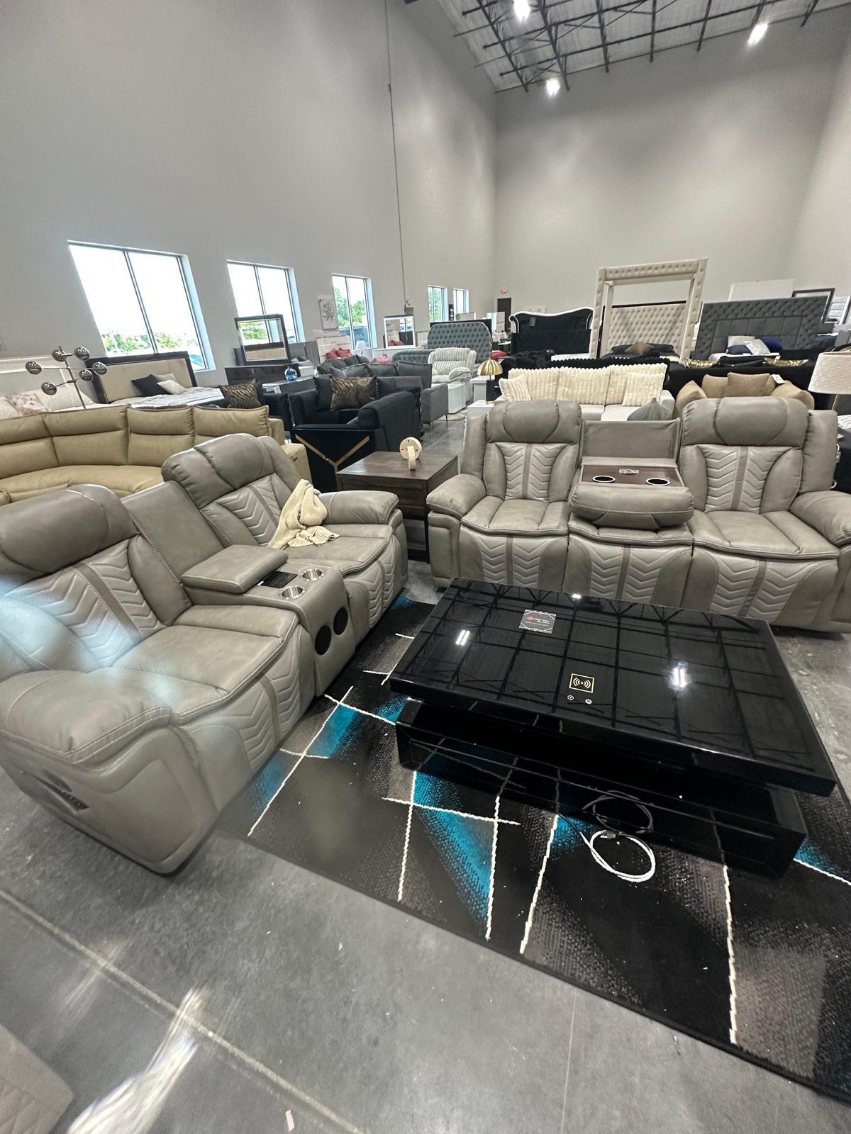 Recliner sofa set and mattresses at Metropolitan Market and Decor Houston